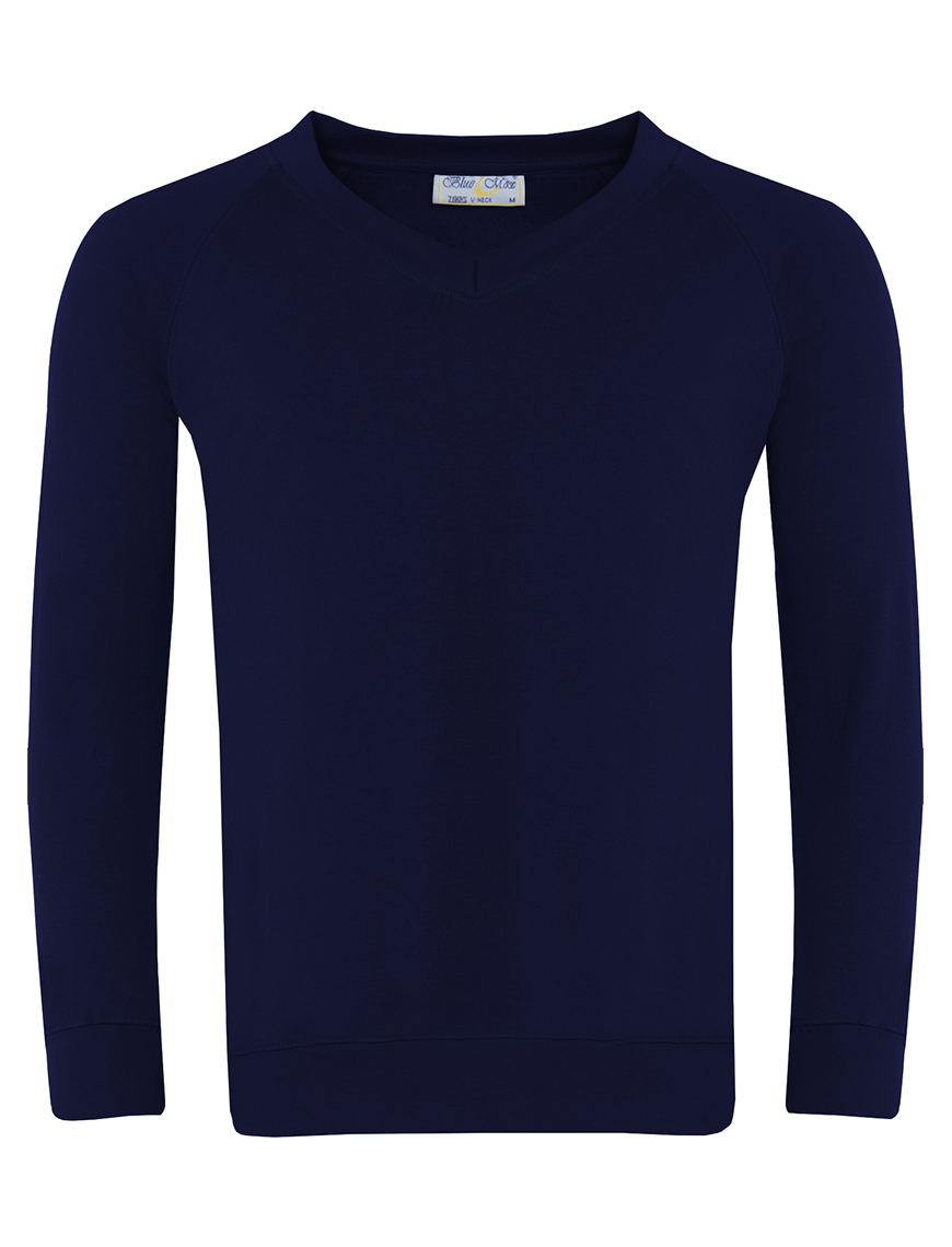 Sweatshirt Navy (V neck) - Image 3